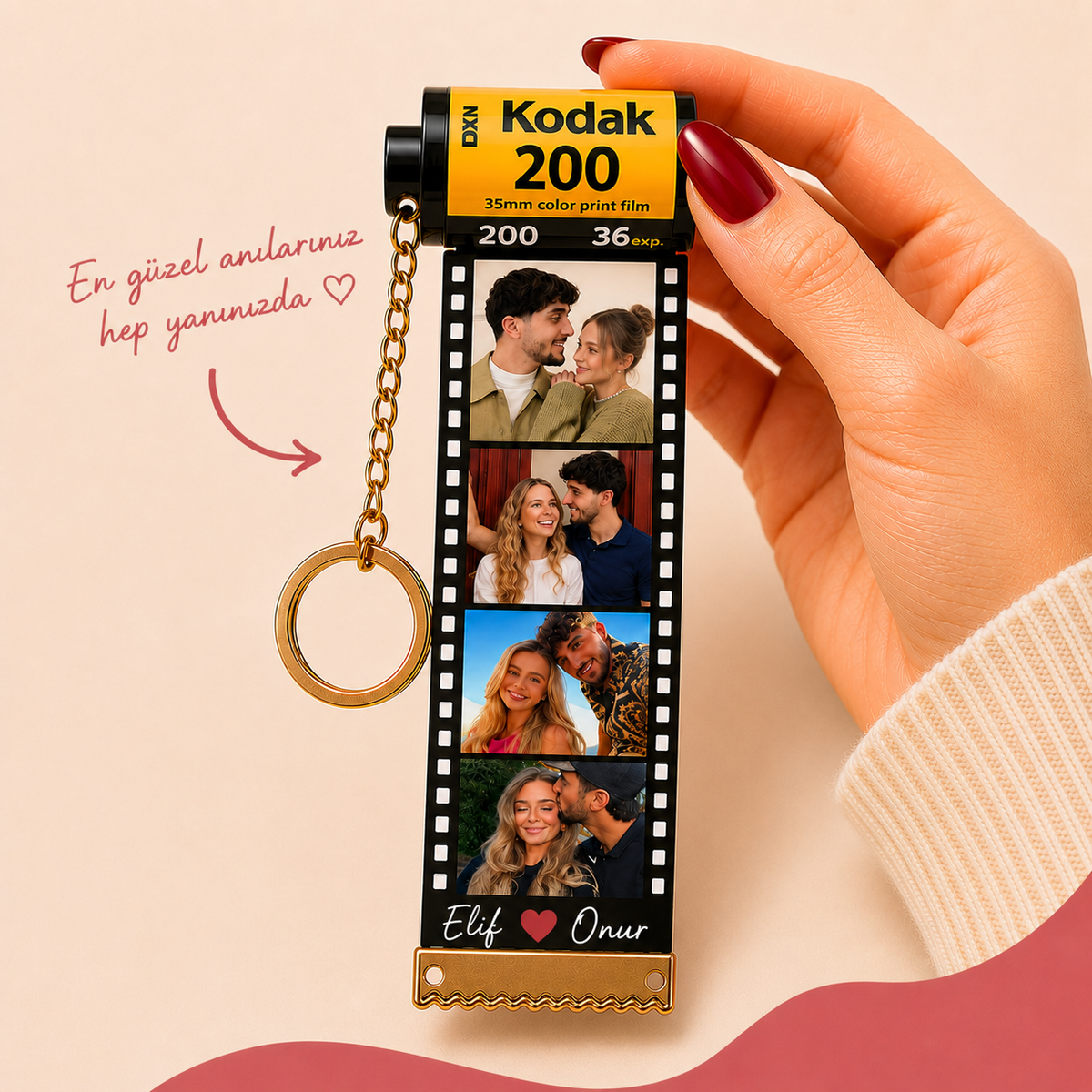 Miniward - Fotoroll Fotoğraflı Anahtarlık