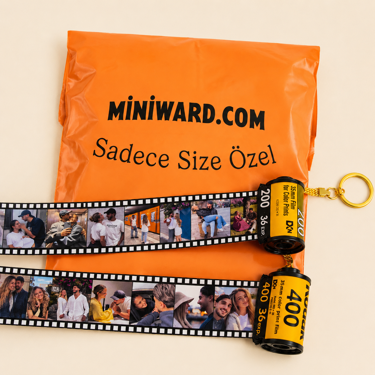 Miniward - Fotoroll Fotoğraflı Anahtarlık
