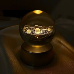 3D güneş sistemi kristal Led Küre